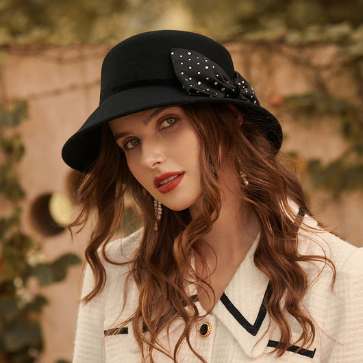 Sombrero Vintage de Fieltro con Moño - Estilo Pescador Francés - Image 11