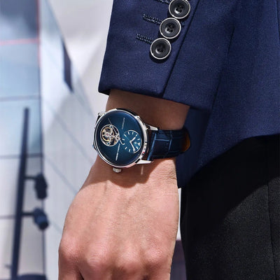 Reloj Automático Tourbillon de Lujo para Hombre con Esfera Luminosa