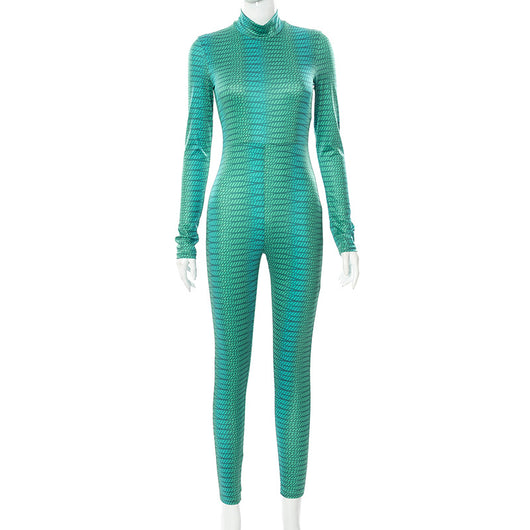 Jumpsuit Elegante Ajustado Cuello Redondo con Cierre Invisible para Mujer - Image 18