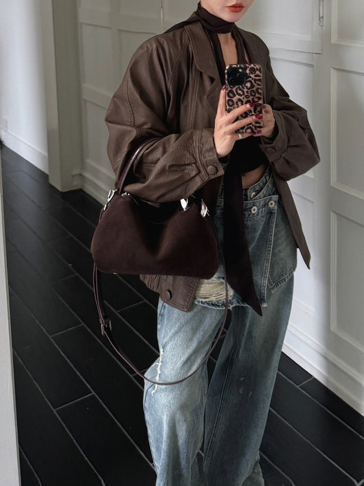 Bolso Crossbody de Ante Gamuza Premium con Diseño Exclusivo para Mujer - Image 11