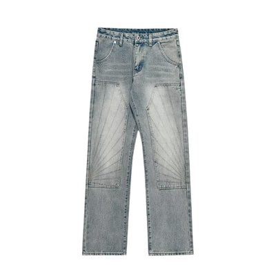 Pantalones Skinny Desgastados Retro para Hombre - Corte Recto Versátil - Image 5