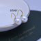 Perfect Circle Strong Light Fine Micro Flaw Pearl Earrings Plateado 7to8mm
