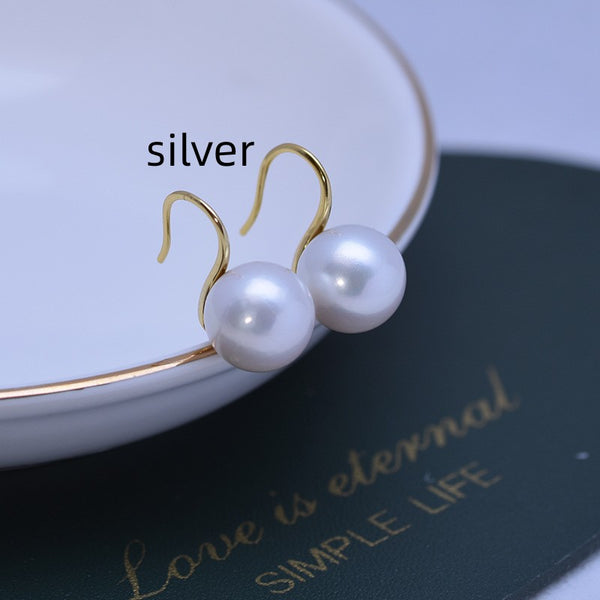 Aretes de Perla Micro Defecto Brillo Intenso Círculo Perfecto - Image 6