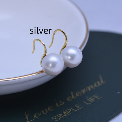 Aretes de Perla Micro Defecto Brillo Intenso Círculo Perfecto - Image 6