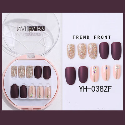 Uñas Postizas Coreanas Removibles Waterproof - Set 30 Piezas Manicura Instantánea - Image 43