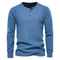 Henley Casual de Manga Larga para Hombre - Base Layer Versátil