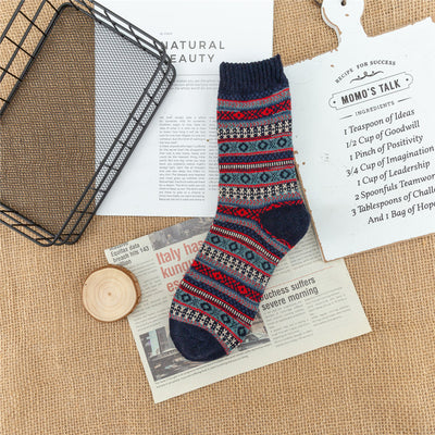 Calcetines Étnicos Acolchados a Cuadros para Hombre - Image 12