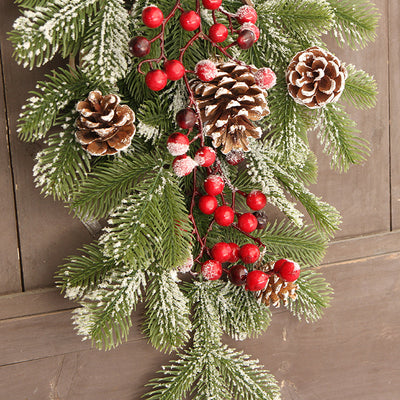 Árbol Navideño Invertido de Piña de Pino Americano para Colgar - Image 9