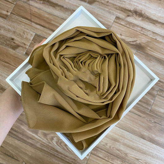 Pañuelo Hijab de Gasa Perlada Liso para Mujer - Image 32