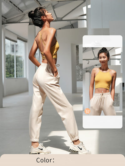 Pantalones Deportivos Mujer Holgados para Running y Fitness - Image 4