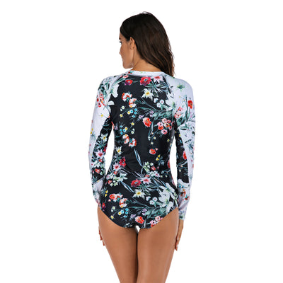Traje de Baño Térmico de Una Pieza con Mangas Largas para Mujer - Image 10