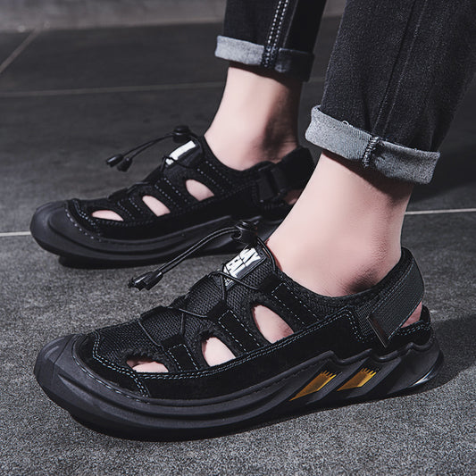 Sandalias Tipo Baotou con Cojín de Aire y Diseño Transpirable para Verano