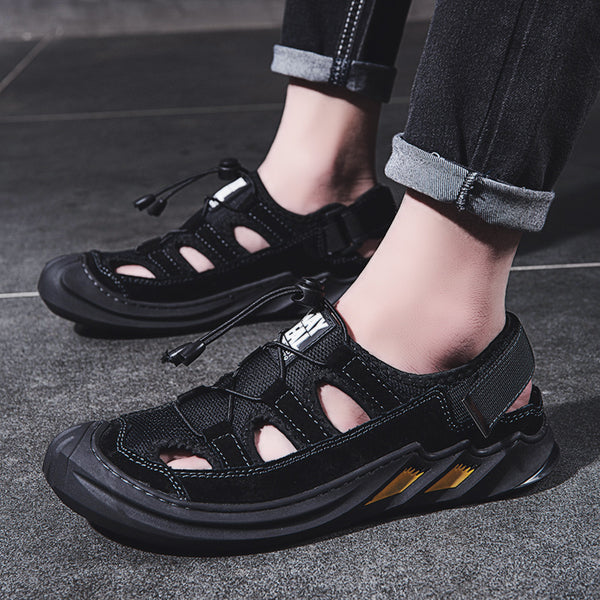 Sandalias Tipo Baotou con Cojín de Aire y Diseño Transpirable para Verano