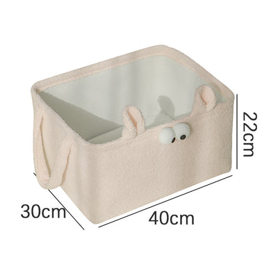 Canasta de Almacenamiento Grande de Lana de Cordero con Diseño Infantil - Image 13