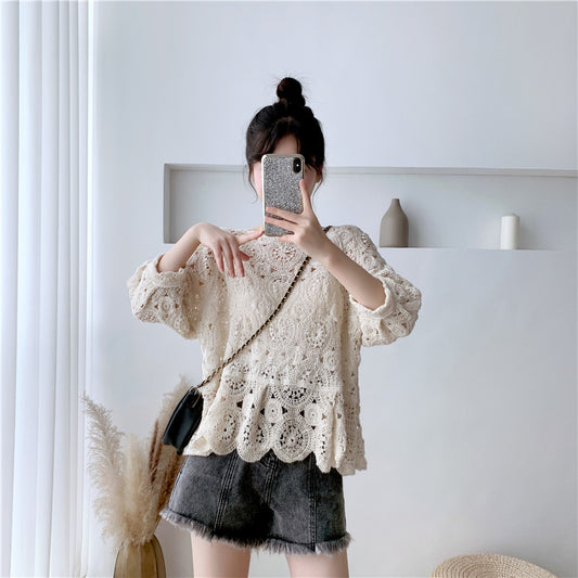 Suéter Calado Elegante con Diseño Hueco - Blusa Pullover Moderna - Image 2