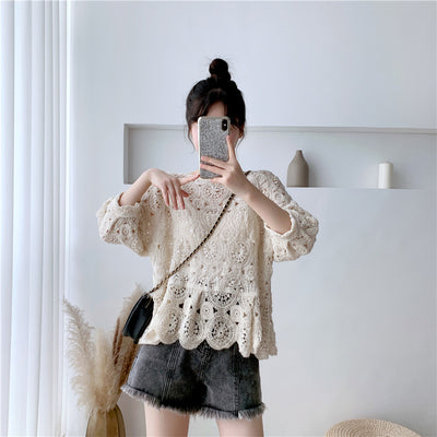 Suéter Calado Elegante con Diseño Hueco - Blusa Pullover Moderna - Image 2