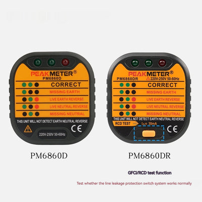Probador de Enchufes Estándar Europeo PM6860DR - Instrumento Portátil de Seguridad - Image 5