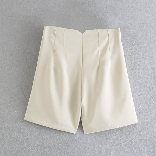 Shorts Casuales de Cintura Alta Temperament para Mujer - Image 4