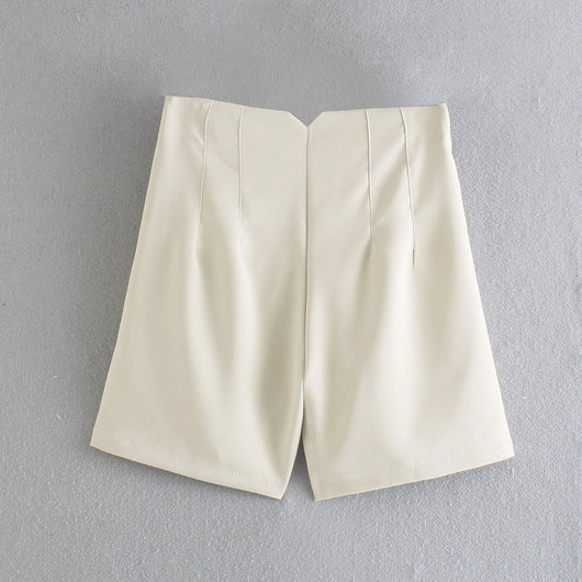 Shorts Casuales de Cintura Alta Temperament para Mujer - Image 4
