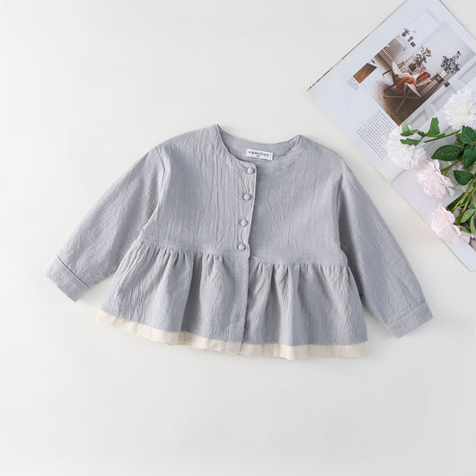 Blusa Infantil Manga Larga Efecto Dos Piezas - Image 5