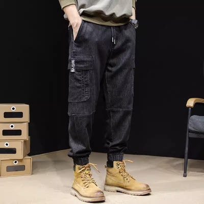 Jeans Retro Holgados con Cintura Elástica para Hombre - Image 4