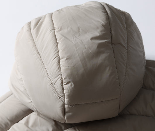 Chaqueta Acolchada con Capucha de Plumón de Pato Blanco - Image 17