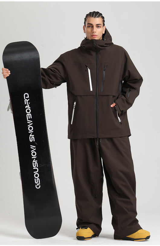 Abrigo de Esquí Acolchado Transpirable Impermeable - Image 18