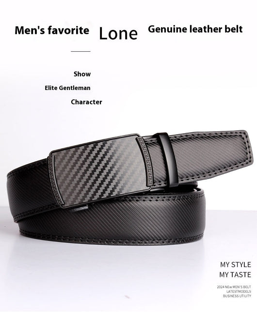 Cinturón de Cuero para Hombre con Hebilla Automática - Image 10