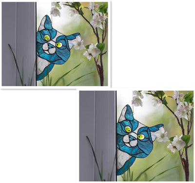 Adorno de Gato en Vitral para Ventana - Image 16