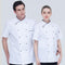 Uniforme de Chef Pastelero Manga Corta Profesional