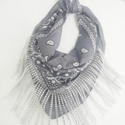 Bandana Franja Strass para Despedida de Soltera - Accesorio Brillante - Image 4