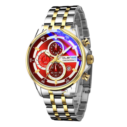 Reloj Deportivo Multifunción Hombre Acero Inoxidable Cuarzo - Image 3