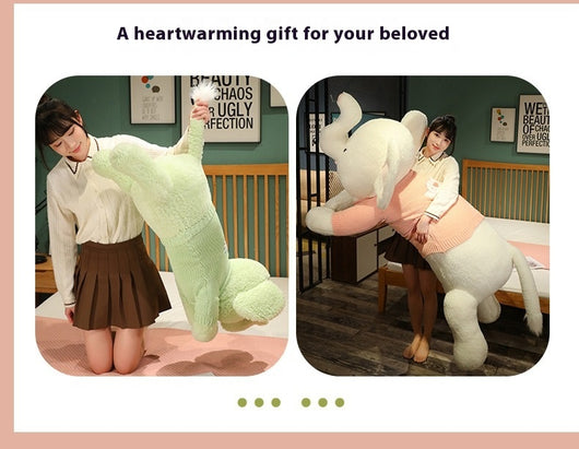 Almohada Decorativa Elefante Gigante de Peluche Suave - Image 12