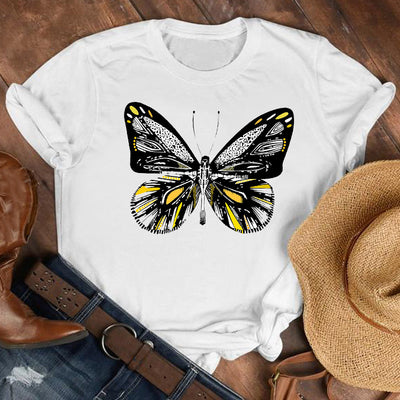 Vestido Corto Estampado con Mariposas y Flores para Niña - Image 17