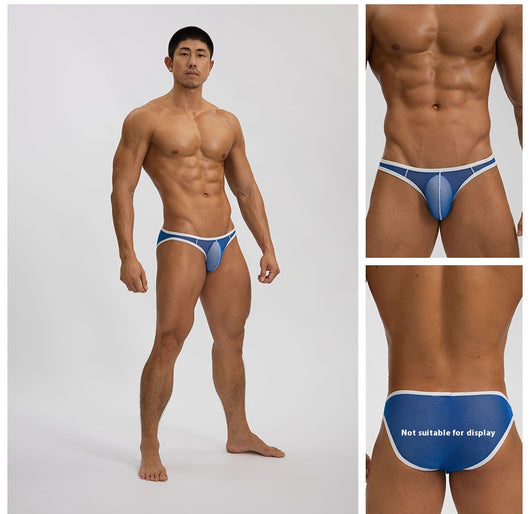 Bóxer Masculino Mesh Transparente Cintura Baja Seda Fría - Image 17