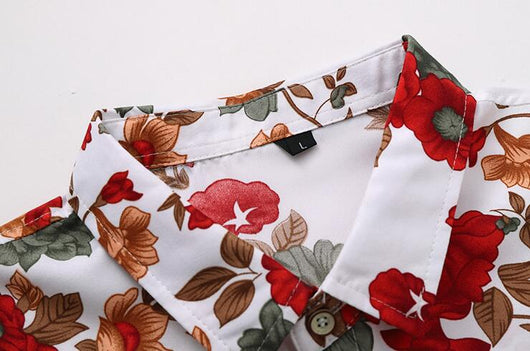 Camisa Estampada de Manga Larga para Hombre Talla Grande - Image 11