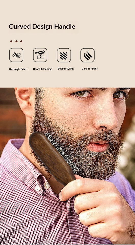 Peine para Barba de Cerdas de Jabalí con Mango de Madera Maciza - Image 14