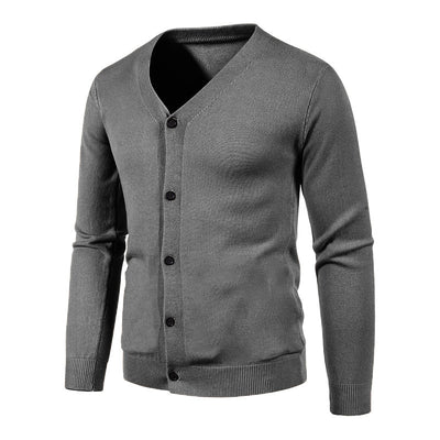 Cardigan de Punto para Hombre - Suéter V-Neck Moderno y Versátil - Image 11