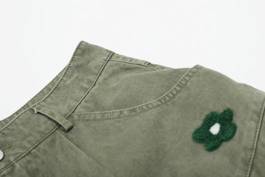 Shorts Casuales Rectos para Mujer con Estampado Hipster Urbano - Image 11
