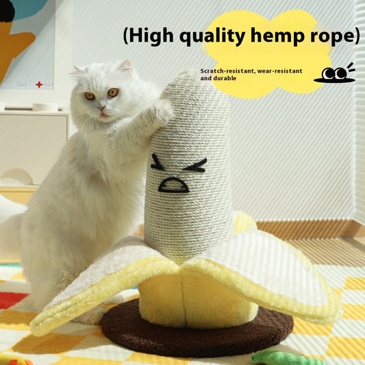 Rascador Vertical de Sisal con Forma de Plátano