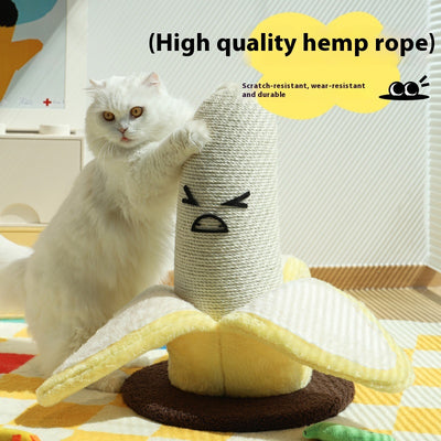 Rascador Vertical de Sisal con Forma de Plátano