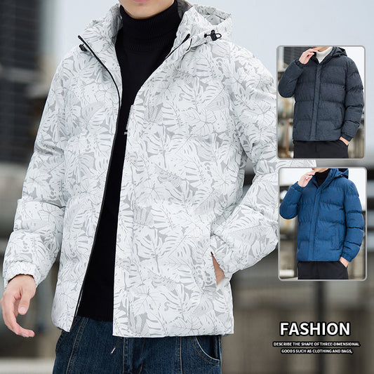 Chaqueta Acolchada de Plumón Grueso para Hombre