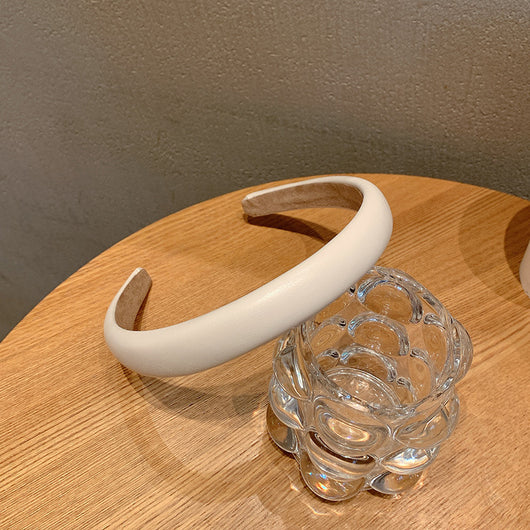 Diadema Retro de Satén con Esponja - Accesorio para Cabello Francés de Ancho Generoso - Image 100