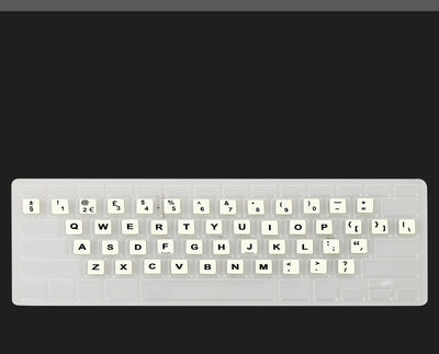 Pegatinas de Teclado Luminosas Multiidioma - Árabe, Tailandés, Hebreo, Francés, Italiano, Alemán - Image 17