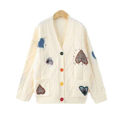 Cardigan Suelto de Punto Retorcido para Mujer - Otoño e Invierno - Image 5