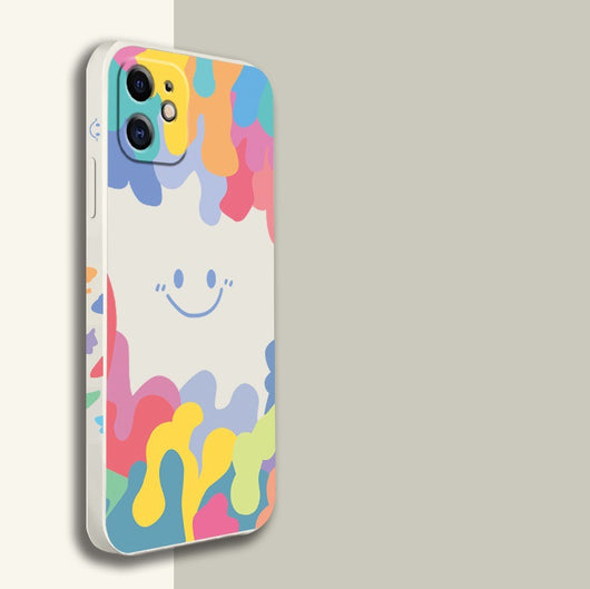 Funda de Silicona para Teléfono Arcoíris Estilo Moderno - Image 6