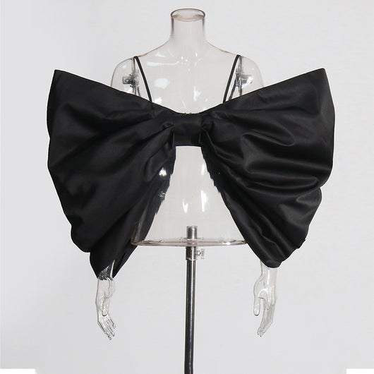 Top con Tirantes de Moño Elegante en Color Sólido - Image 10