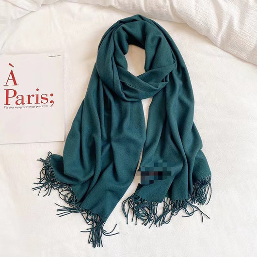 Pashmina Elegante con Borlas - Abrigo Artificial Cashmere Suave y Cálido - Image 41