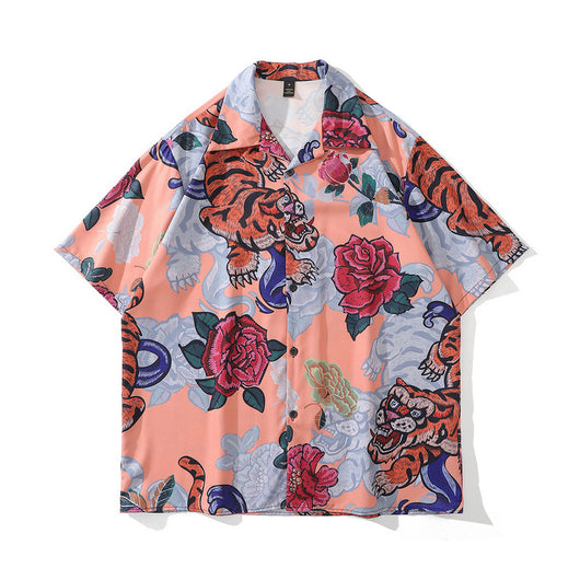 Camisa Retro Estampado Floral para Hombre - Image 4