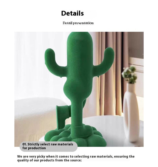Adorno Decorativo Cactus Humanizado con Textura Suave - Image 10